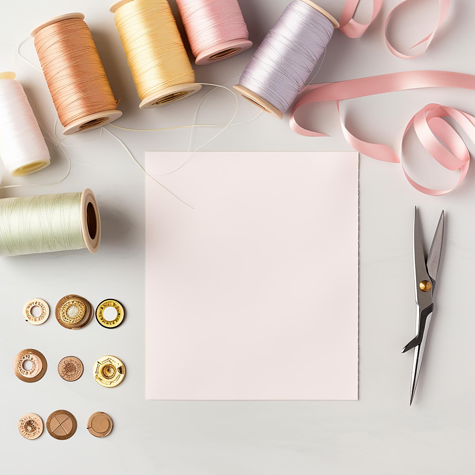 Sample pricing swatches and thread cards
